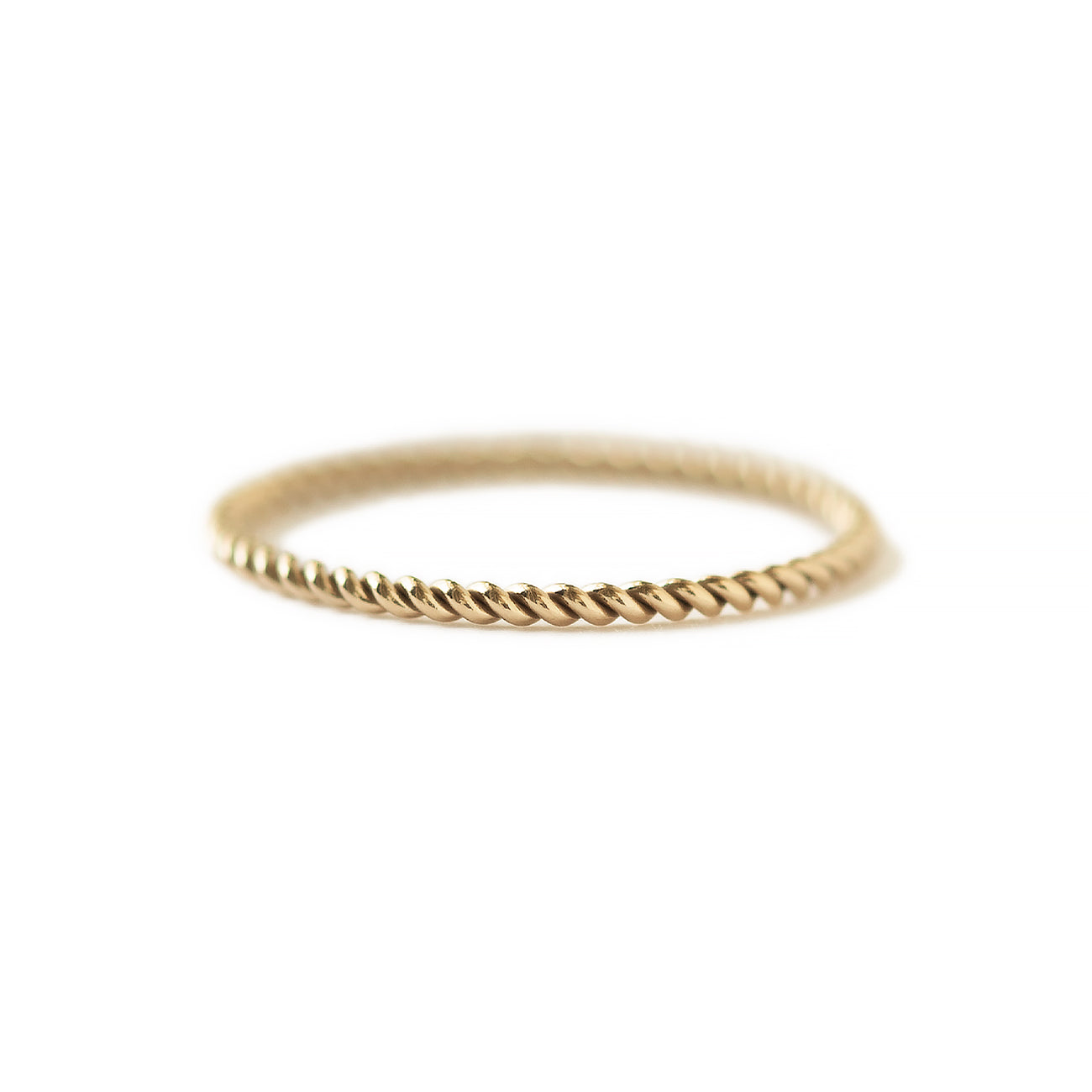 Thin Twisted Rope Ring