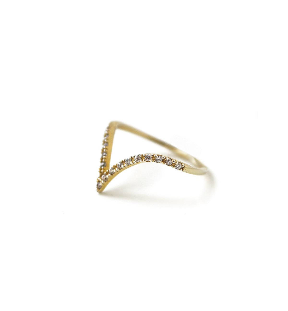 Pave Chevron Ring, Rings - AMY O. Jewelry