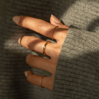 Thin Twisted Rope Ring
