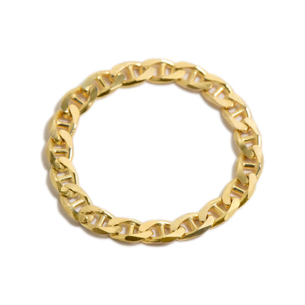 14K Gold Cuban Link Bracelet 2mm 3mm 4mm Curb Layering Chain
